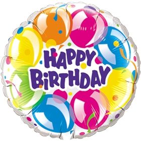 Birthday Printed Balloons 18"