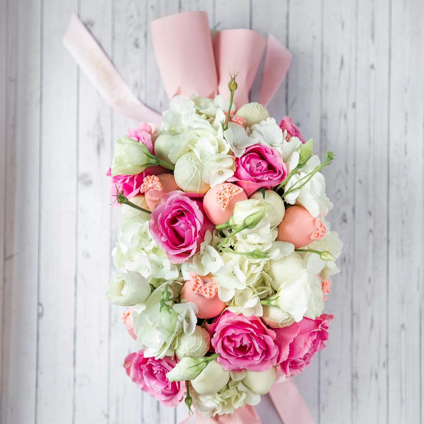 Pink caramel box Roses and Pink Drizzle Chocolate Covered Strawberries Chocolate, Mother's Day Collection